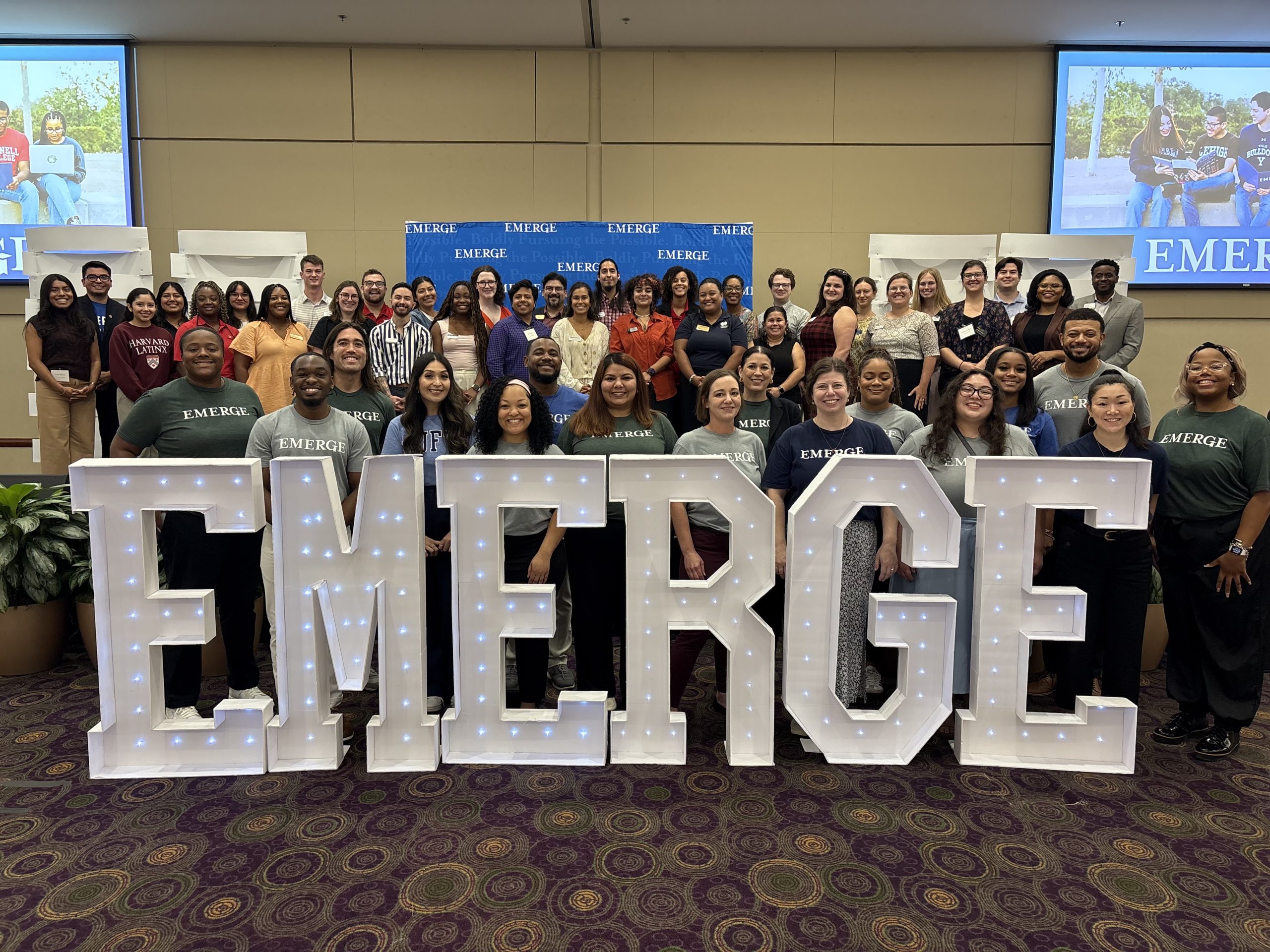 College Representatives and EMERGE staff at 2025 Top Tier College Fair
