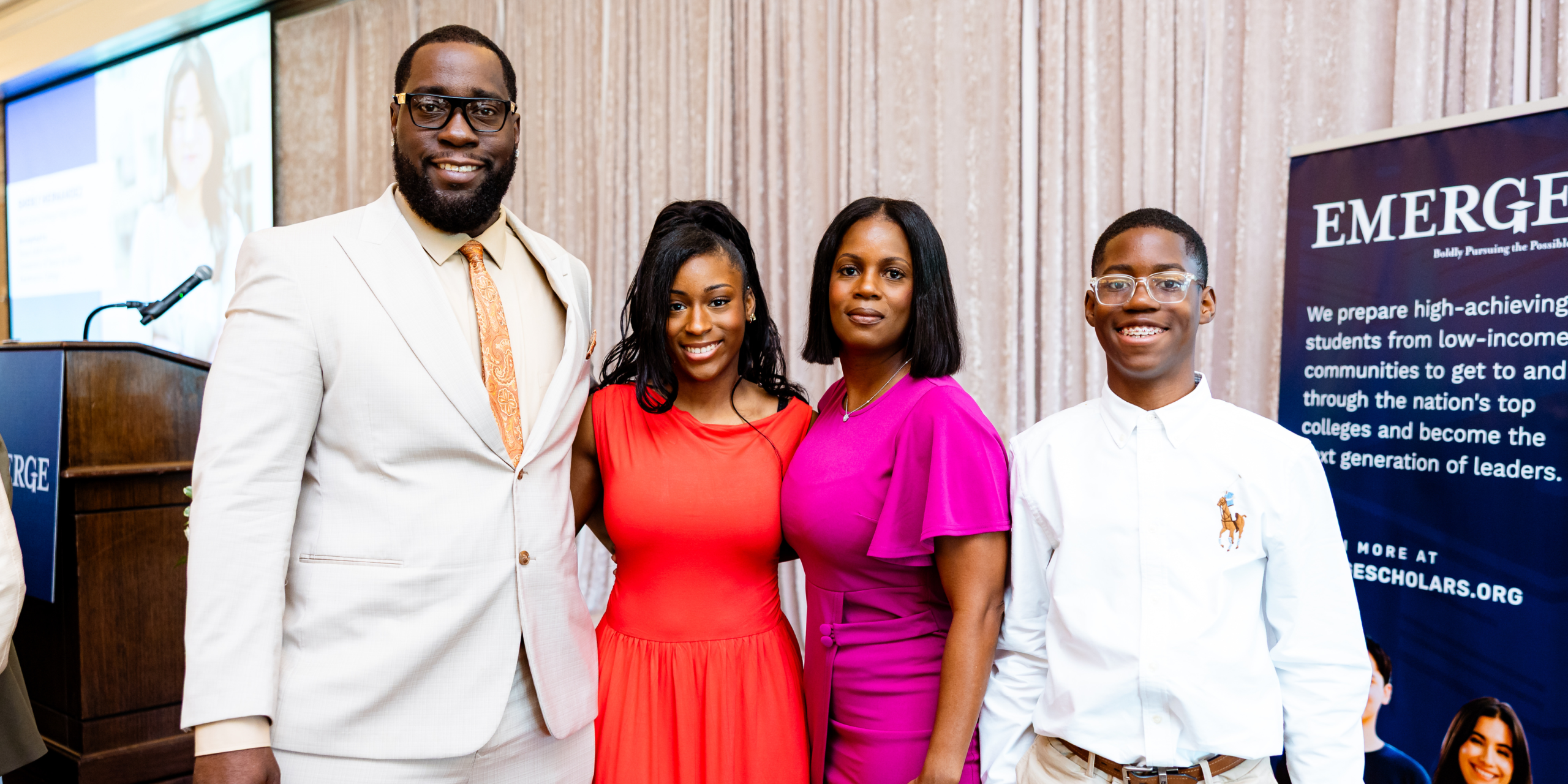 Marlee Morgan With Family At The Luncheon